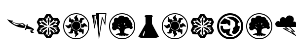 Planewalker Dings font preview